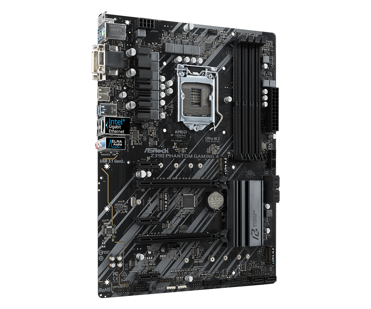 Asrock Z390 Phantom Gaming 4 - Motherboard Specifications On